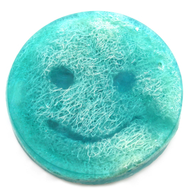 4x Smiley Face Scrub Zeep - Framboos & Granaatappel