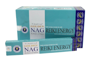 12x Golden Nag Wierook 15 gr  - Reiki-energie