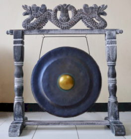 Medium Gong in Standaard - 35cm - Zwart