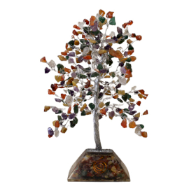 Edelsteen Boom met Orgonite Basis - 320 Steen - Multi