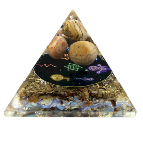 Orgoniet Piramide - Middernacht Reiki - 70mm