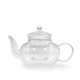 Glazen Infusie Theepot - Ronde Parel - 400ml