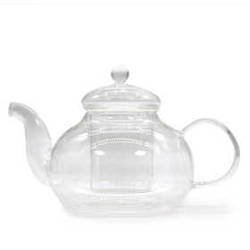 Glazen Infusie Theepot - Ronde Parel - 800ml