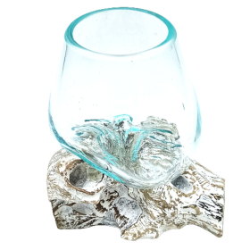 Gesmolten Glas op Whitewashed Stronk - Kleine Kom