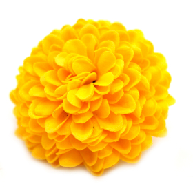 28x Ambachtelijke Zeepbloem- Kleine Chrysanthemum - Geel