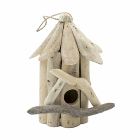 4x Driftwood Vogelhuisje - Klein