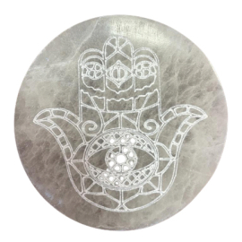 Seleniet Oplaad Borden - Medium - 10cm - Hamsa