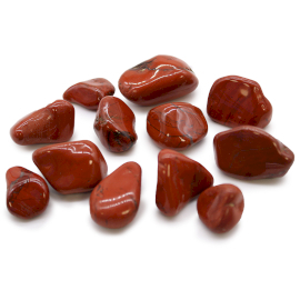 12x Medium Afrikaanse Edelstenen - Jasper - Rood