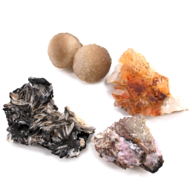 Minerale Exemplaren - Gemengde Stukken (ongeveer 24 stuks)