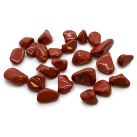 24x Kleine Afrikaanse Edelstenen - Jaspis - Rood
