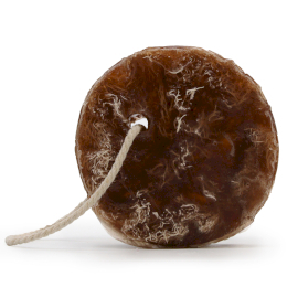 10x Fruitige Scrubzeep aan een Touw - Kokosnoot- zonder etiket