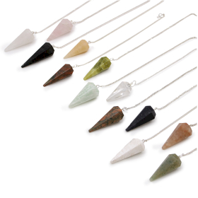 12x Magische Edelstenen Pendel - Gemengde Selectie