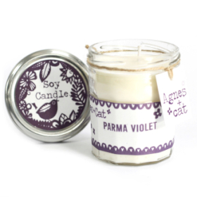 220g Sojawas Kaars in Jampot  - Parma Viooltje