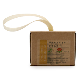 3x Massagezeep in een Doos - Geranium & Sandelhout