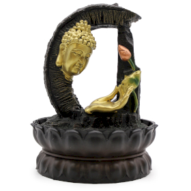 Tafelblad Waterornament - 30cm - Gouden Boeddha & Lotus