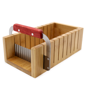 Houten Zeep Loaf Cutter Set - Golvende en Rechte Cutter