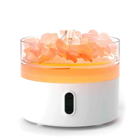 Himalaya Zout Aroma Diffuser - Nachtlampje - USB-C - Vlameffect (Zout niet inbegrepen)