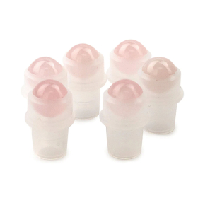 10x Gemstone Roller Tip voor 5ml fles- Rozenkwarts