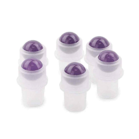 10x Gemstone Roller Tip voor 5ml fles- Amethist