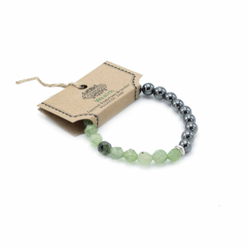 3x Gefacetteerde Edelsteen Armband - Magnetische Jade