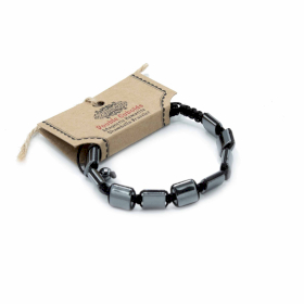 3x Magnetische Hematiet Shamballa Armband -  Dubbele Kubussen