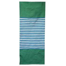 Indiaas Katoenen Vloerkleed - 70x170cm - Blauw / Groen