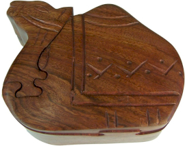 Wooden Puzzle Box - Camel