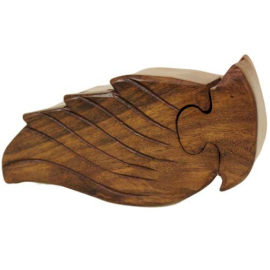 Wooden Puzzle Box - Angel Wing