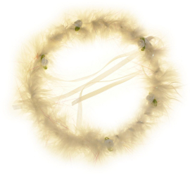 12x Feest Haarbanden - Witte Halo