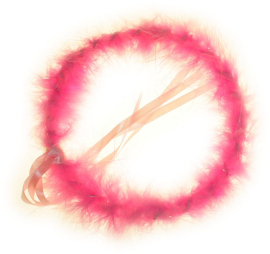 12x Feest Haarbanden - Roze Halo