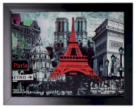 Iconische 3D 34x44cm - Parijse feestdag