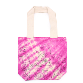 Tie-Dye Katoenen Tas (6oz) - 38x42x12cm - Pretty Face - Magento - Natuurlijk handgreep