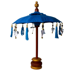 Bali Home Decor Parasol - Katoen - Turquoise - 40cm