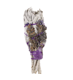 Smudge Stick - Spiritual Healing Salie Fakkel (amethist) 10 cm