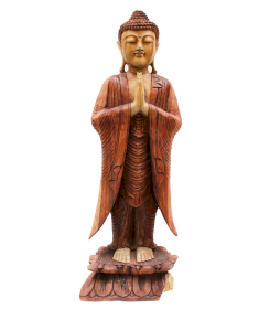 Hand Gesneden Boeddha Beeld - 100cm Welkom