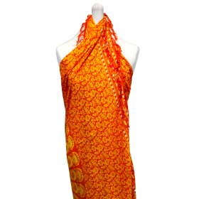 2x Mandala Sarongs - Limoen met Oranje