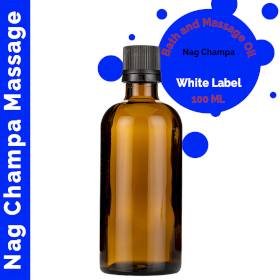 10x Nag Champa Massage olie 100ml - Wit Label