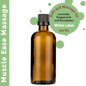 10x Spiergemak Massage olie 100ml - Wit Label