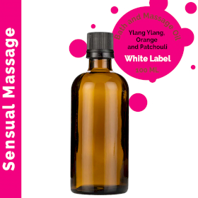 10x Sensueel Massage olie 100ml - Wit Label