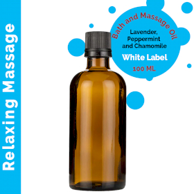10x Ontspannend Massage olie 100ml - Wit Label