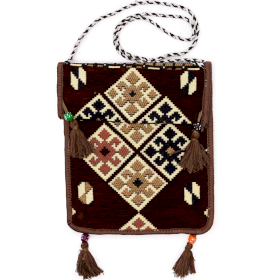 Chocolade Kilim Messenger Festival tas