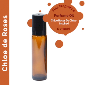 6x Chloe de Roses Fine Fragrance Perfume Oil 10ml - Wit Label