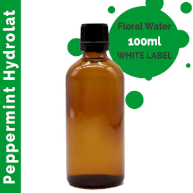10x Pepermunt Hydrolaat 100ml  - Wit label