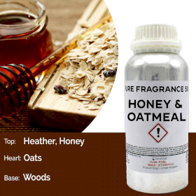 Honing en Havermout Puur Geur olie- 500ml