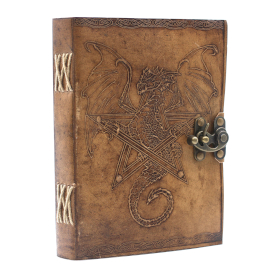 Notitieboek -Leer - Draak - 20 x 15cm