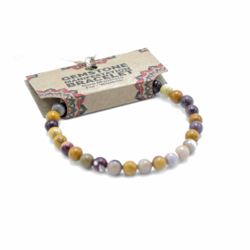 4x Edelsteen Manifestatie Armband - Zeldzame Mookaiet - Wijsheid