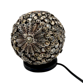Boho Schelpenlamp - Chocolade Twist Globe - 15 cm