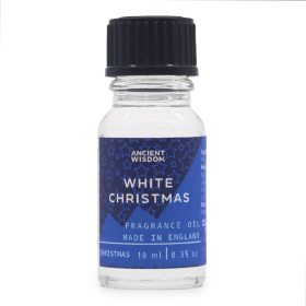 10x Witte Kerst Geurolie 10ml