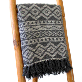 Boho Comfort Throws - 125x150cm - Grijze Geometrische