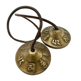 Tibetaanse Tingsha - Gelukssymbolen - ongeveer 6 cm